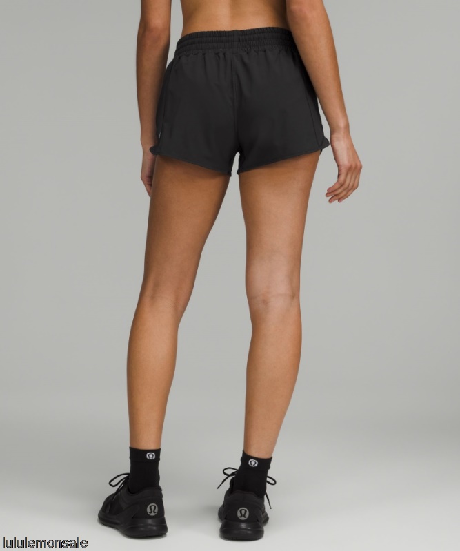 Lululemon Damen DELULU176 | Schwarz Hotty Hot Hochhaus Gefüttert Kurz 25